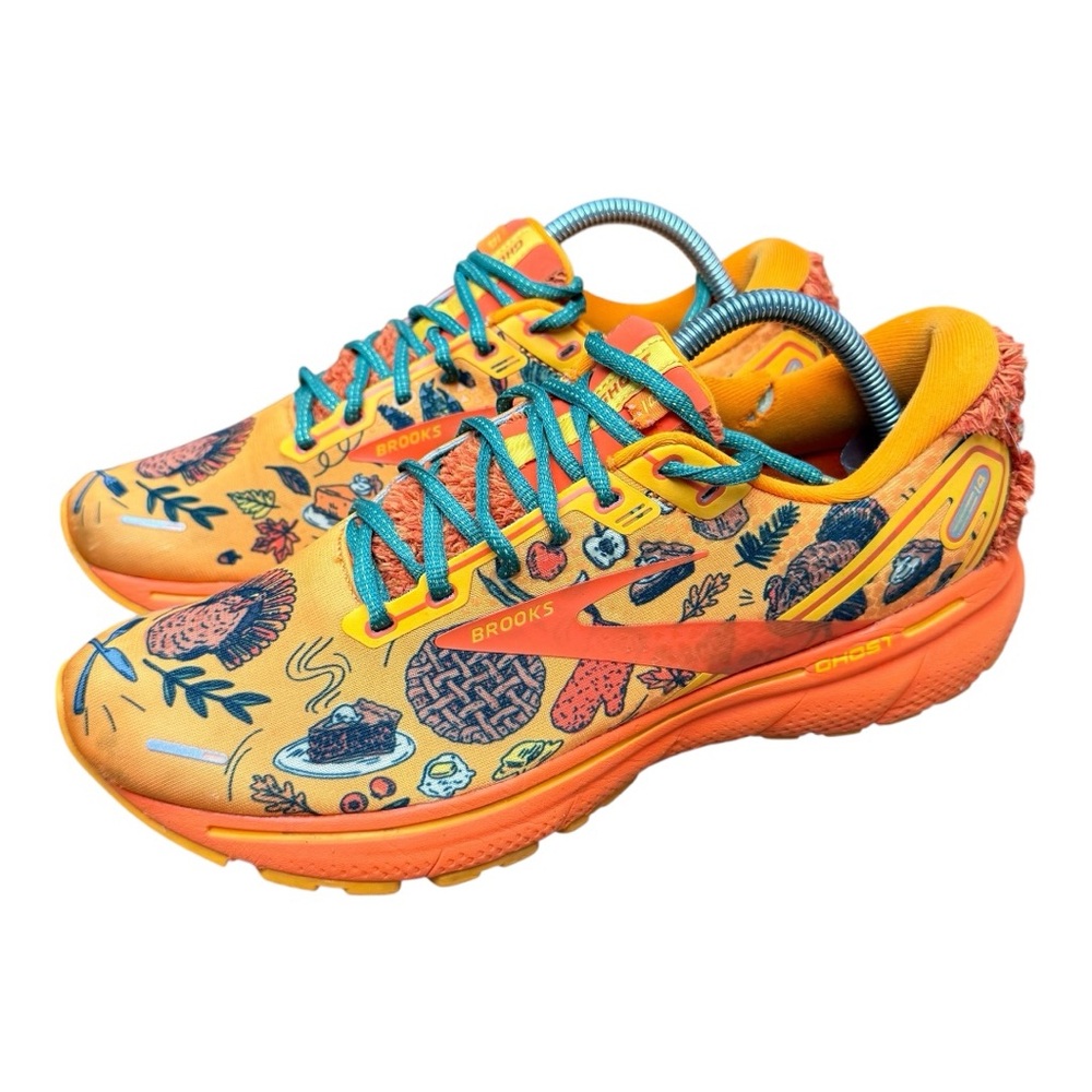 Brooks Orange and Teal Athletic Shoes